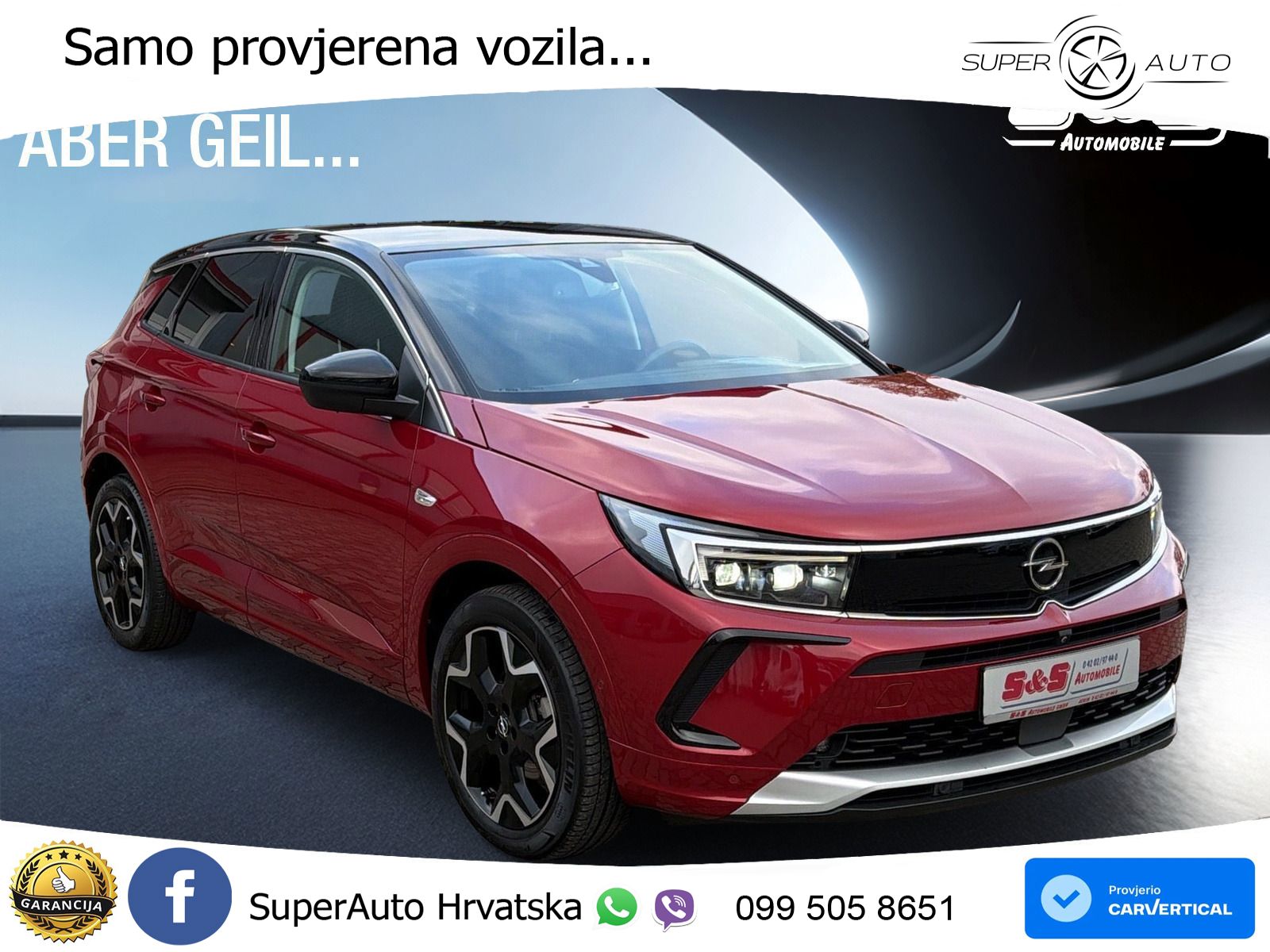Opel Grandland 1.2i Turbo (130 KS) Automatic Elegance LED+GR SJED+ACC