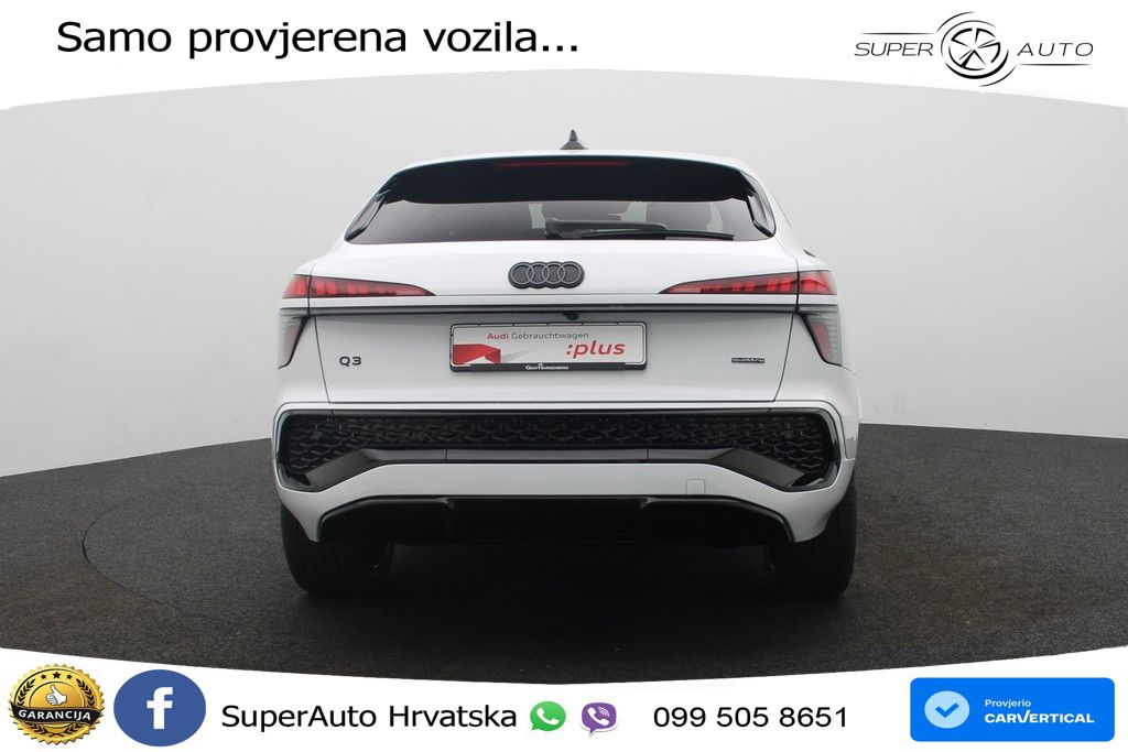 Audi Q3 Sportback 2.0 TFSI (204 KS) quattro S tronic LED+GR SJED+ACC