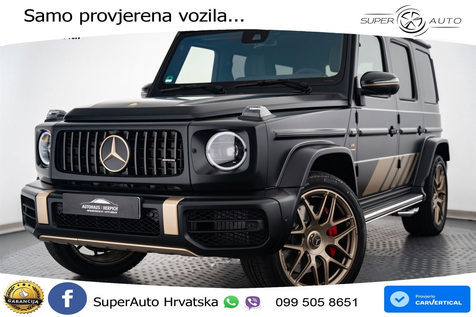 Mercedes AMG G 63 Long V8 (585 KS) 4MATIC 9G-TRONIC AMG SPEEDSHIFT PLUS LED+GR SJED+ACC