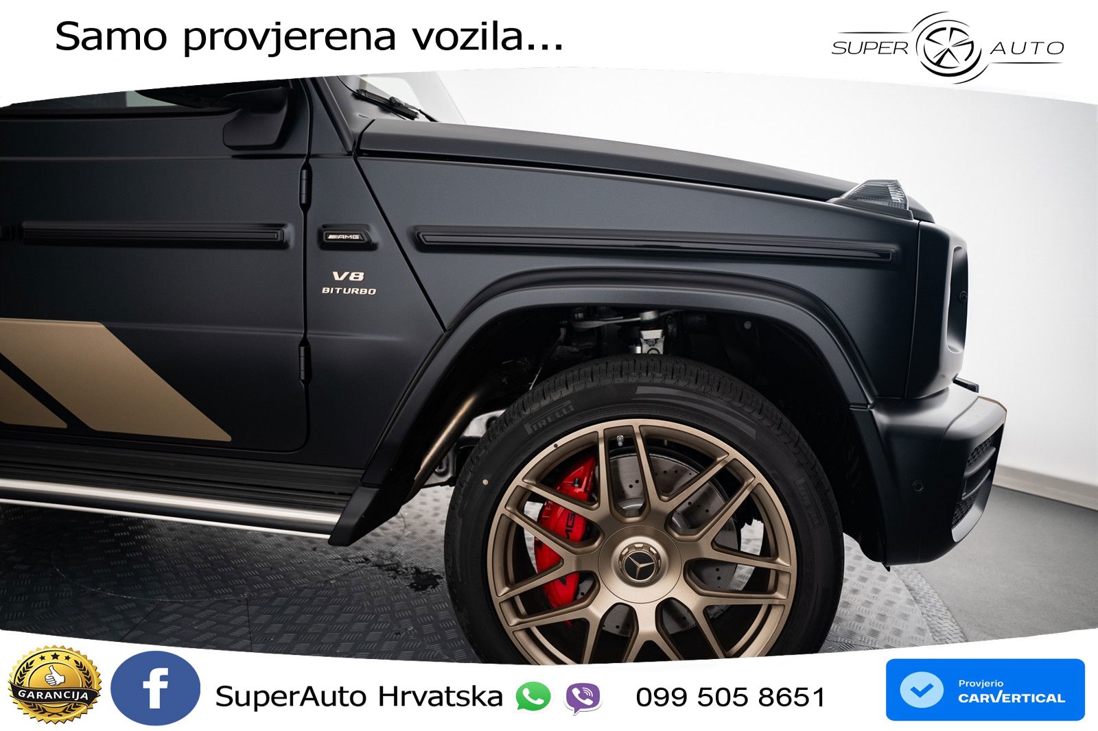 Mercedes AMG G 63 Long V8 (585 KS) 4MATIC 9G-TRONIC AMG SPEEDSHIFT PLUS LED+GR SJED+ACC