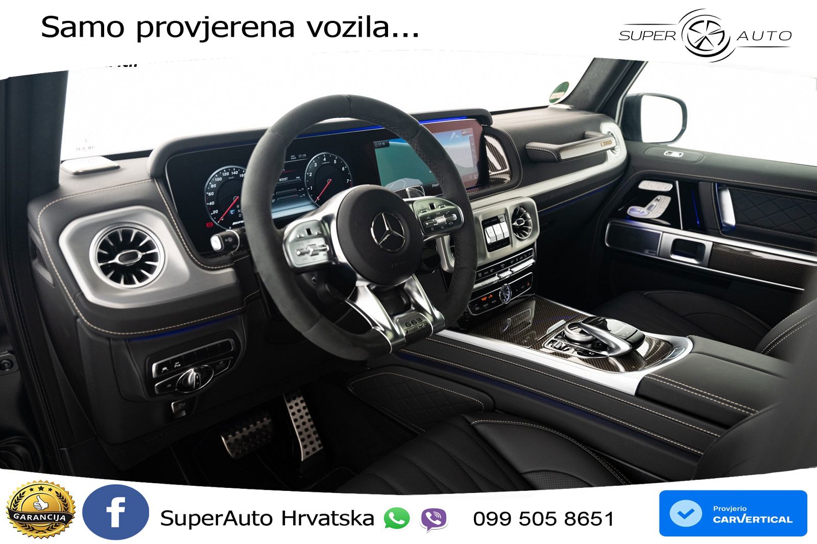 Mercedes AMG G 63 Long V8 (585 KS) 4MATIC 9G-TRONIC AMG SPEEDSHIFT PLUS LED+GR SJED+ACC