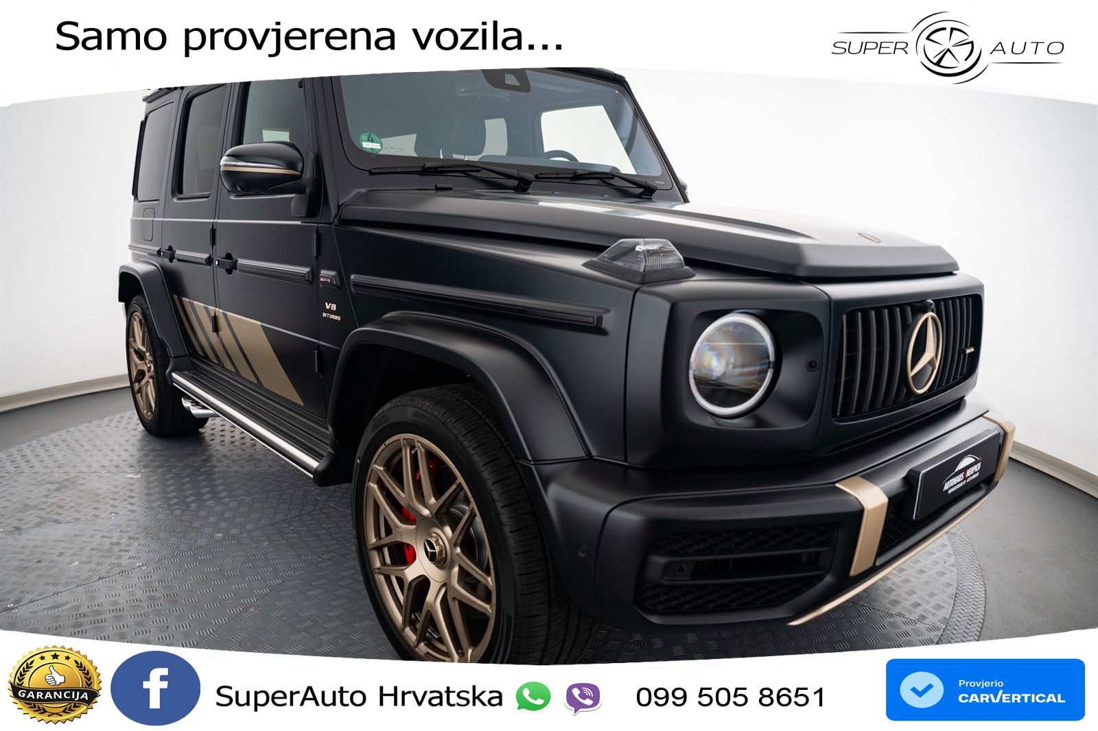 Mercedes AMG G 63 Long V8 (585 KS) 4MATIC 9G-TRONIC AMG SPEEDSHIFT PLUS LED+GR SJED+ACC