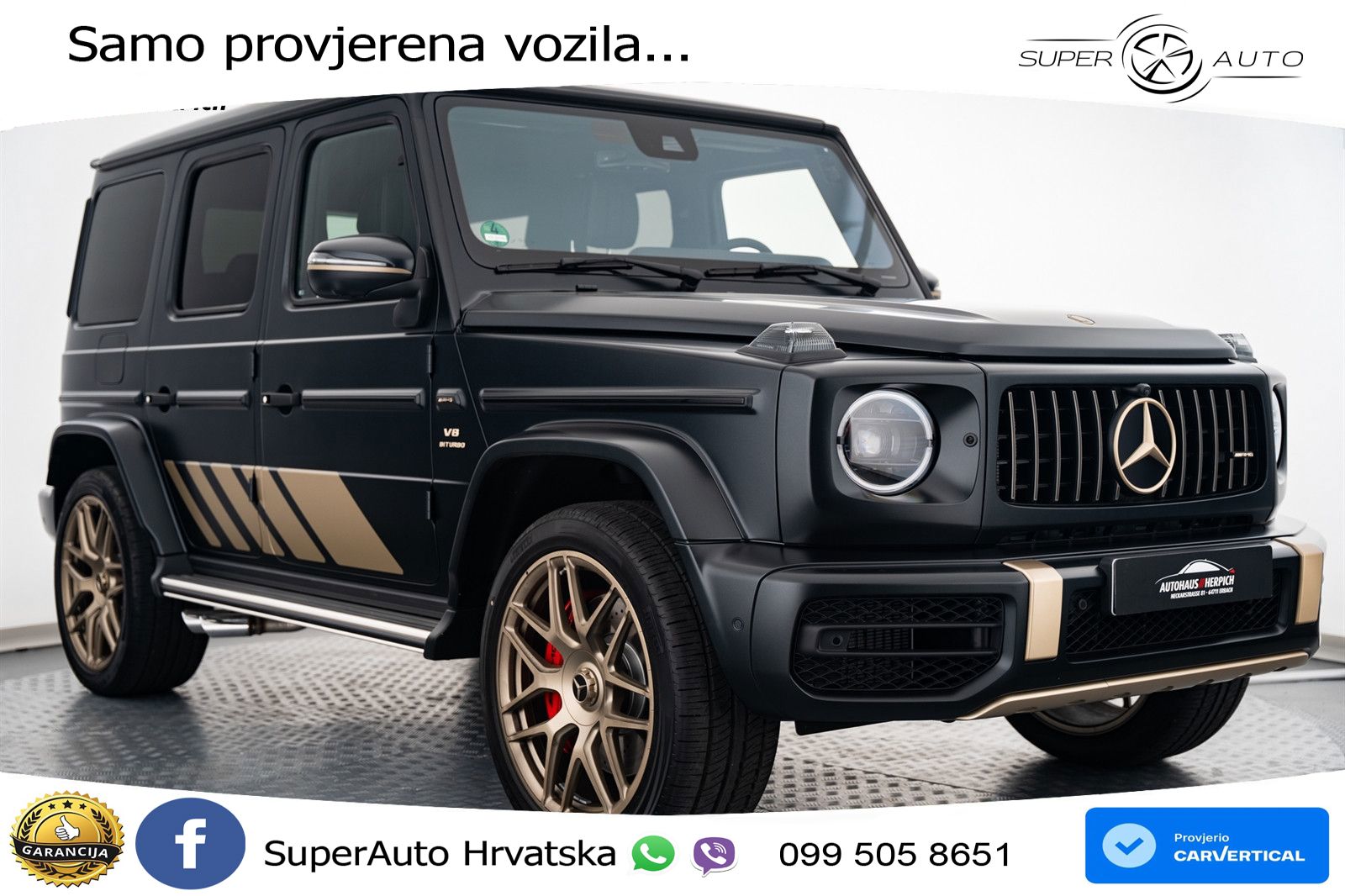 Mercedes AMG G 63 Long V8 (585 KS) 4MATIC 9G-TRONIC AMG SPEEDSHIFT PLUS LED+GR SJED+ACC
