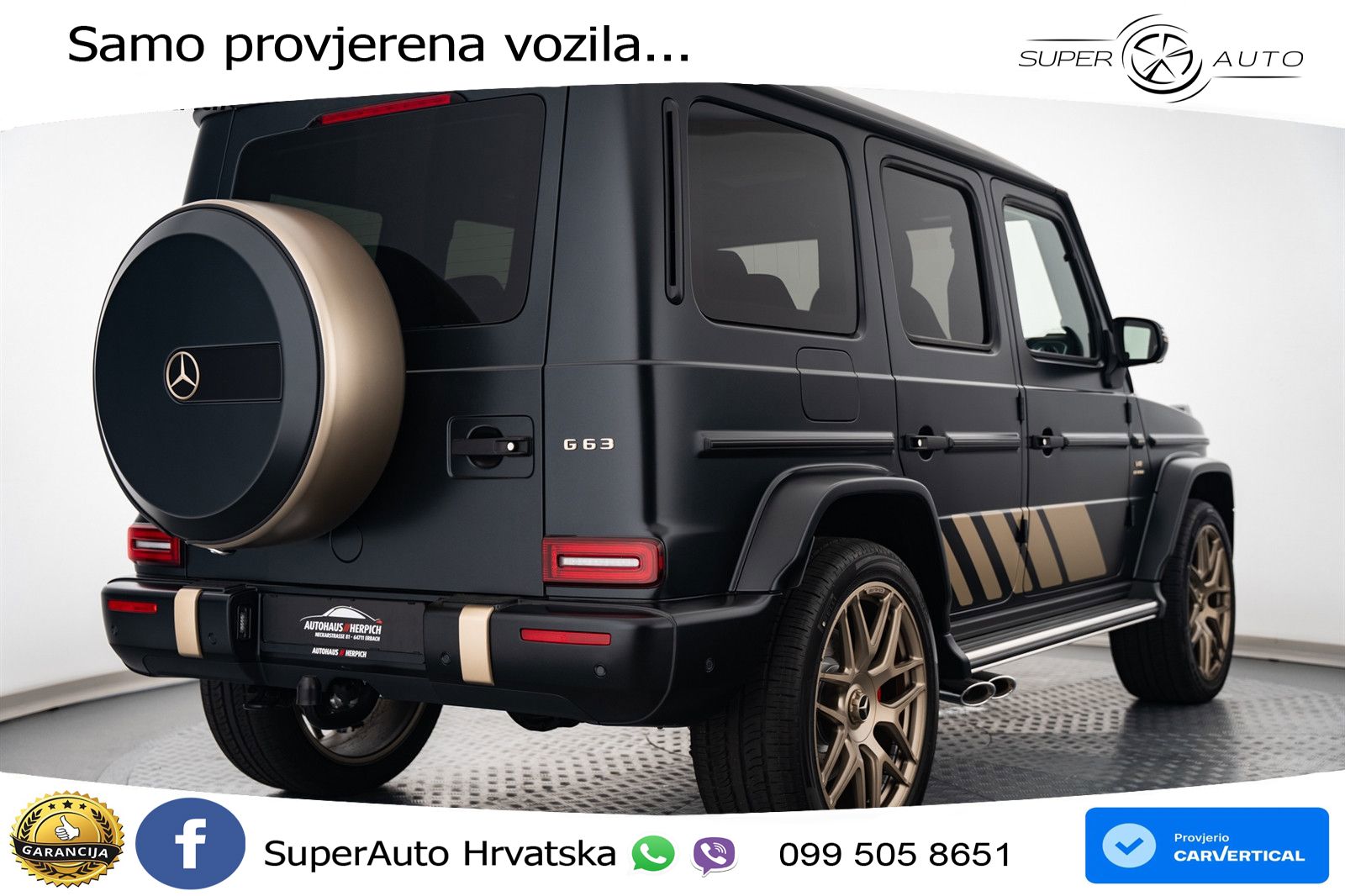 Mercedes AMG G 63 Long V8 (585 KS) 4MATIC 9G-TRONIC AMG SPEEDSHIFT PLUS LED+GR SJED+ACC