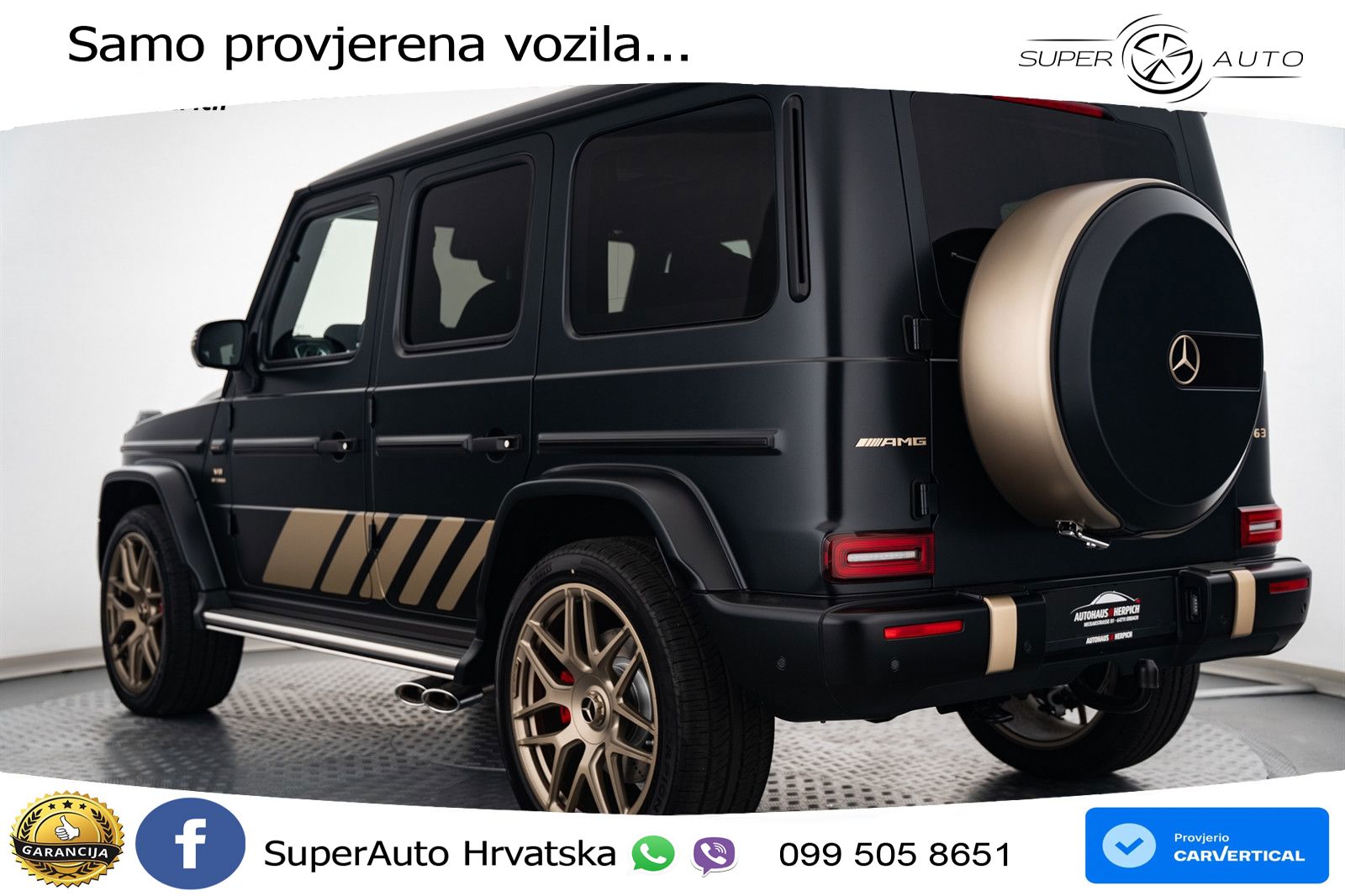Mercedes AMG G 63 Long V8 (585 KS) 4MATIC 9G-TRONIC AMG SPEEDSHIFT PLUS LED+GR SJED+ACC