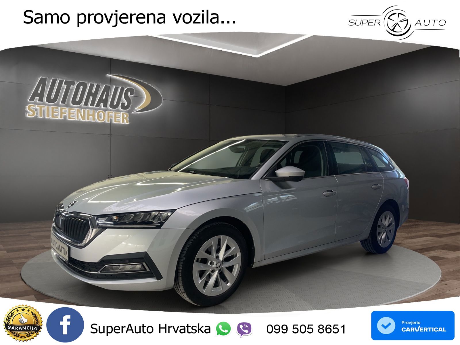Škoda Octavia Combi 2.0 TDI (150 KS) DSG LED+GR SJED+ACC