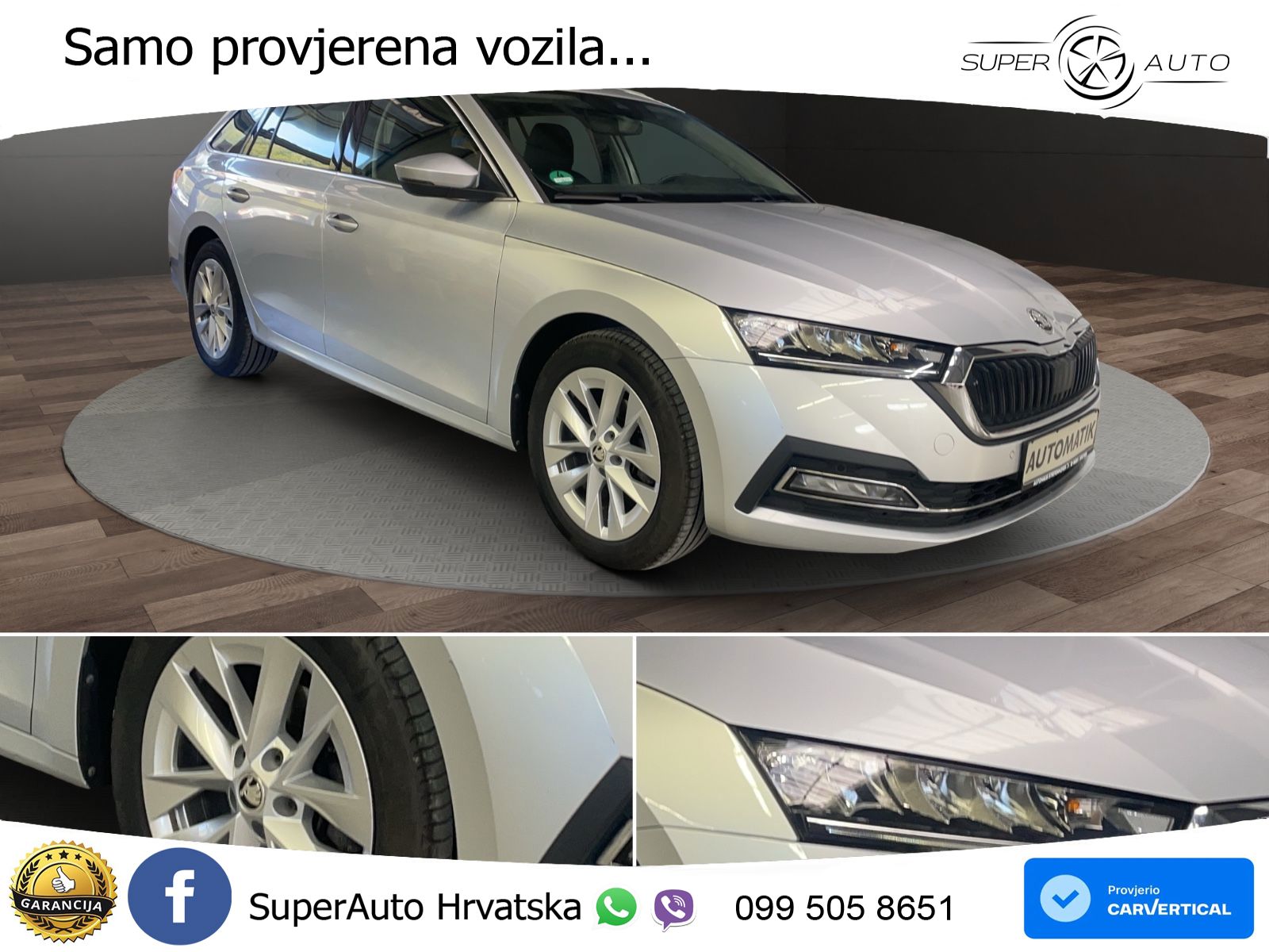 Škoda Octavia Combi 2.0 TDI (150 KS) DSG LED+GR SJED+ACC