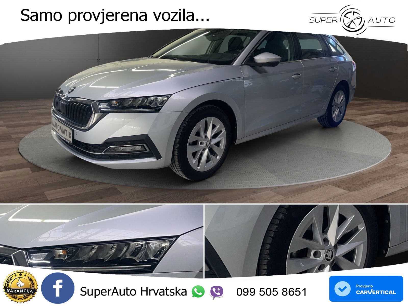 Škoda Octavia Combi 2.0 TDI (150 KS) DSG LED+GR SJED+ACC