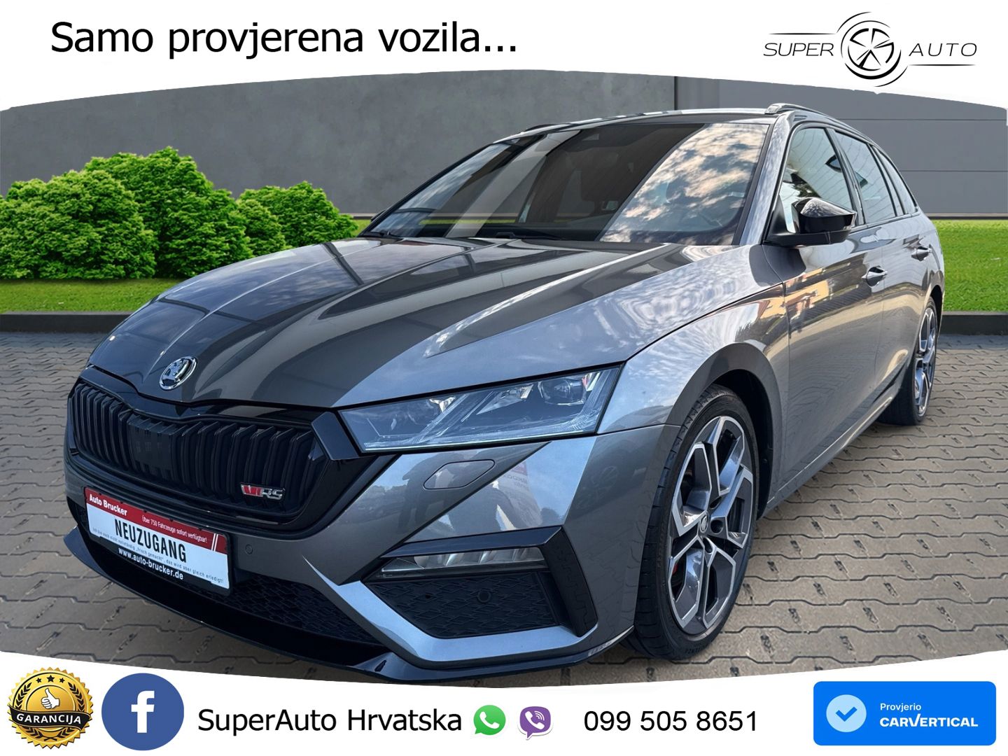 Škoda Octavia Combi RS 2.0 TSI (245 KS) DSG LED+GR SJED+ACC