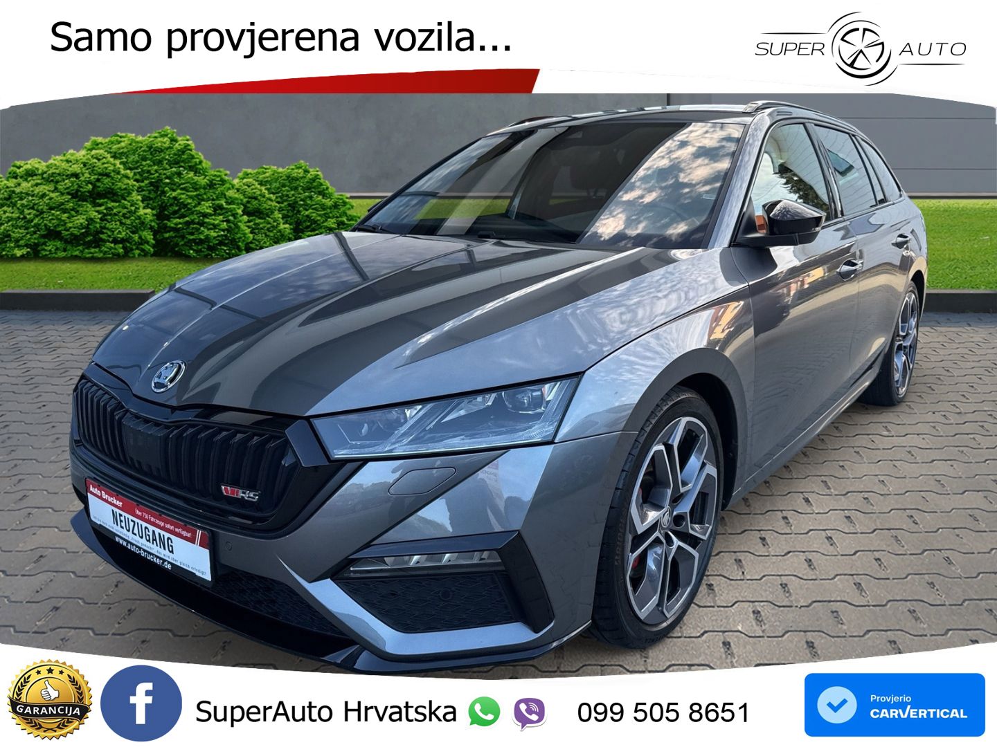 Škoda Octavia Combi RS 2.0 TSI (245 KS) DSG LED+GR SJED+ACC