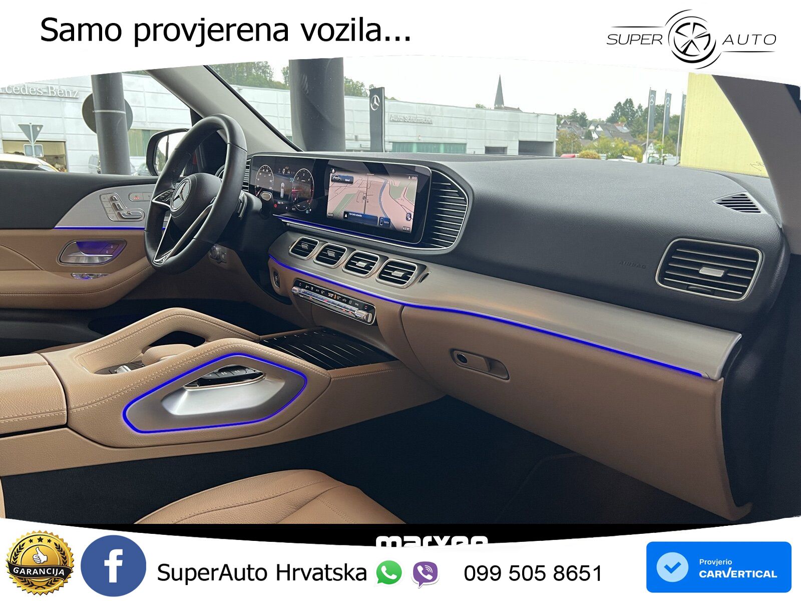 Mercedes GLE 450d (367 KS) EQ Boost 4MATIC 9G-TRONIC ZRAČNI+ACC+GR SJED+360+PANO