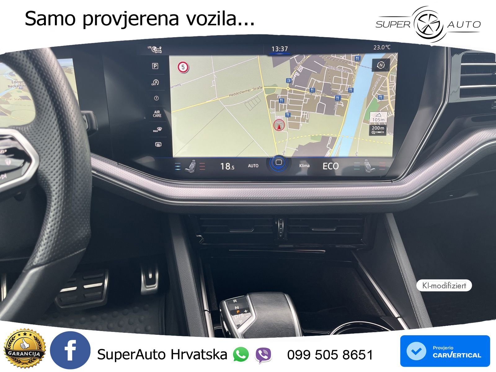 Volkswagen Touareg 3.0 V6 TDI (286 KS) 4MOTION Tiptronic R-Line ZRAČNI+ACC+4xGR SJED+KAM