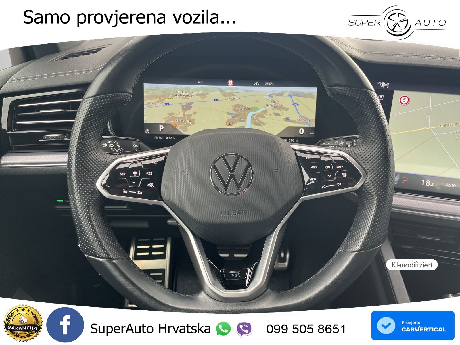 Volkswagen Touareg 3.0 V6 TDI (286 KS) 4MOTION Tiptronic R-Line ZRAČNI+ACC+4xGR SJED+KAM