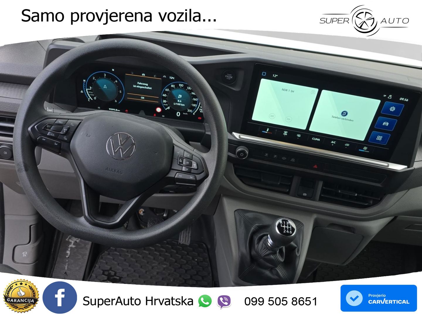 Volkswagen T7 Transporter Kasten 2.0 TDI KR LED Kamera App- 150 KS