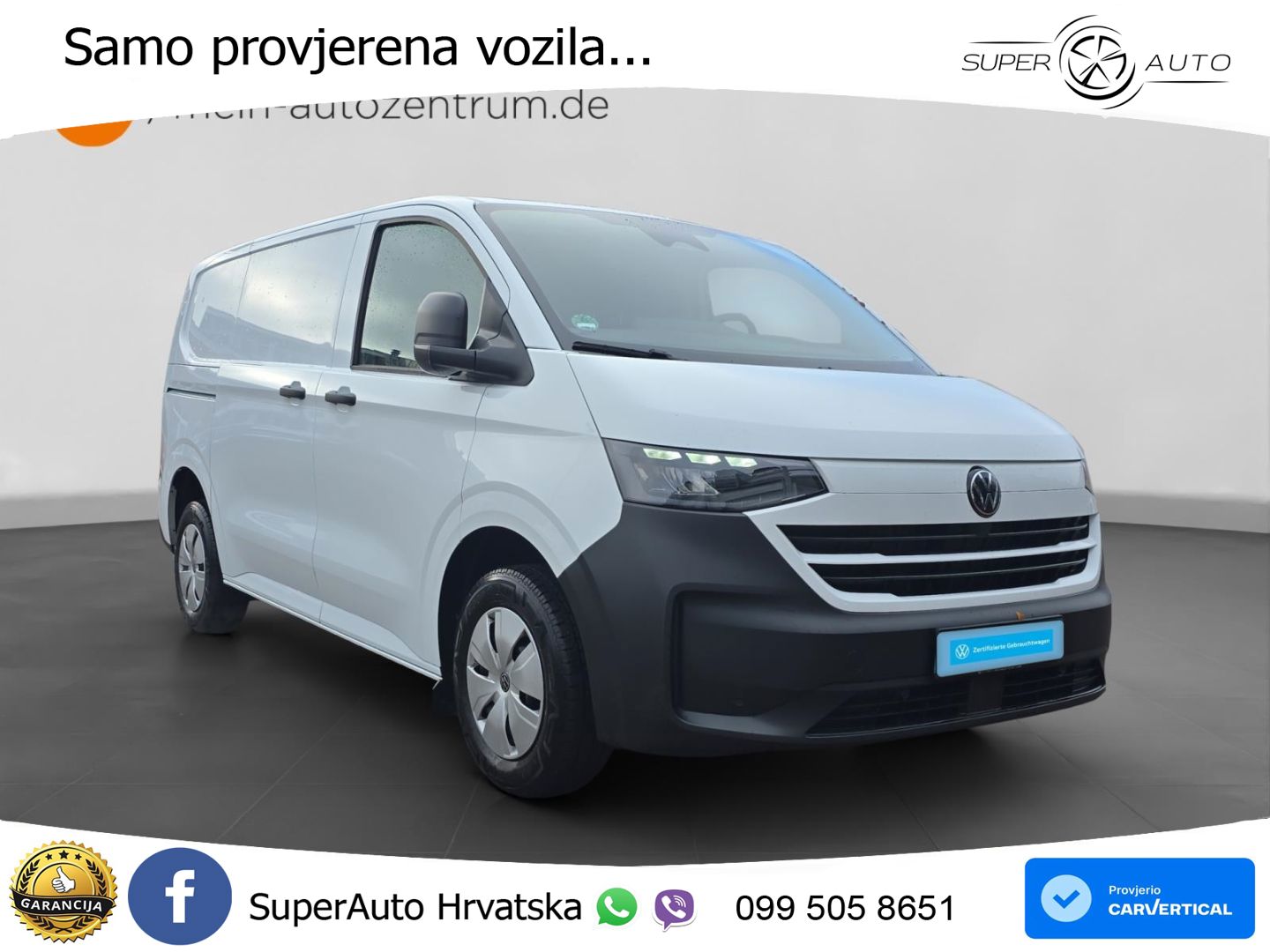 Volkswagen T7 Transporter Kasten 2.0 TDI KR LED Kamera App- 150 KS