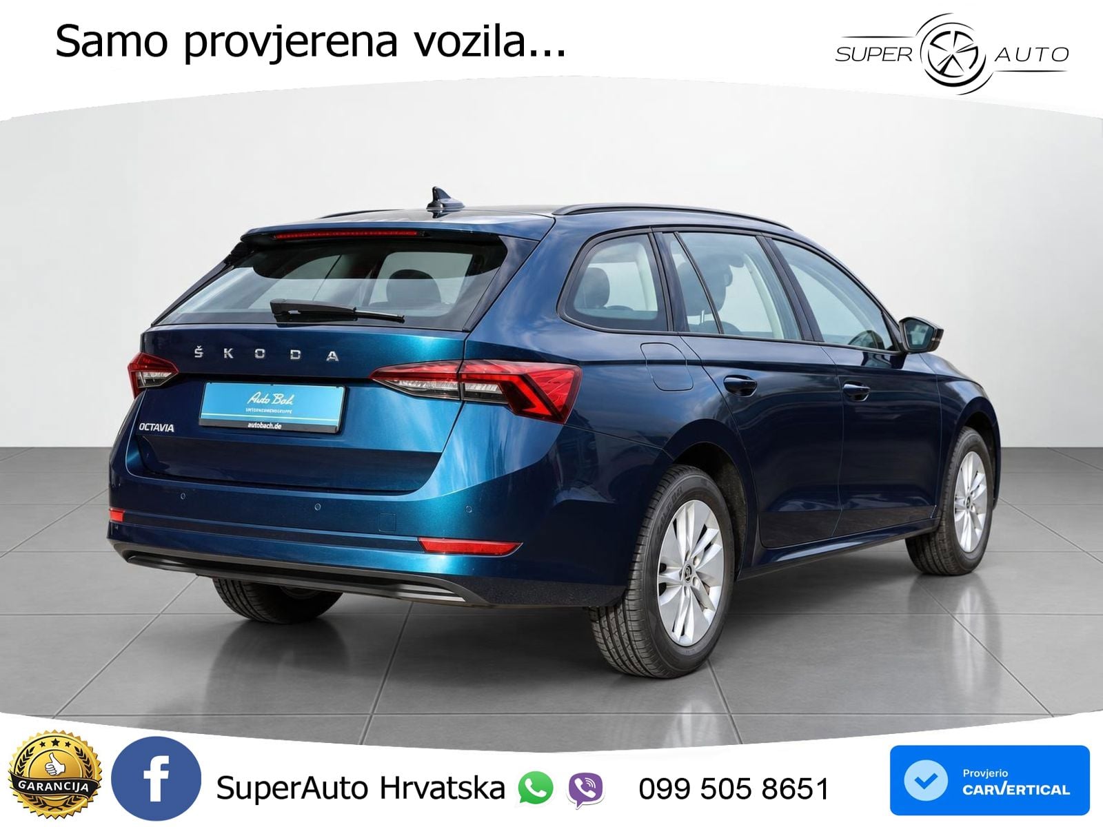 Škoda Octavia Combi 1.5 TSI (150 KS) LED+GR SJED+ACC