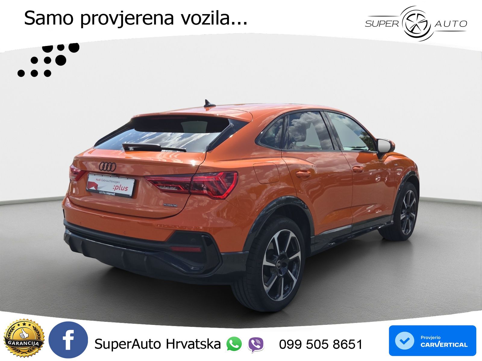 Audi Q3 Sportback 40 TDI (200 KS) quattro S tronic S line LED+GR SJED+ACC