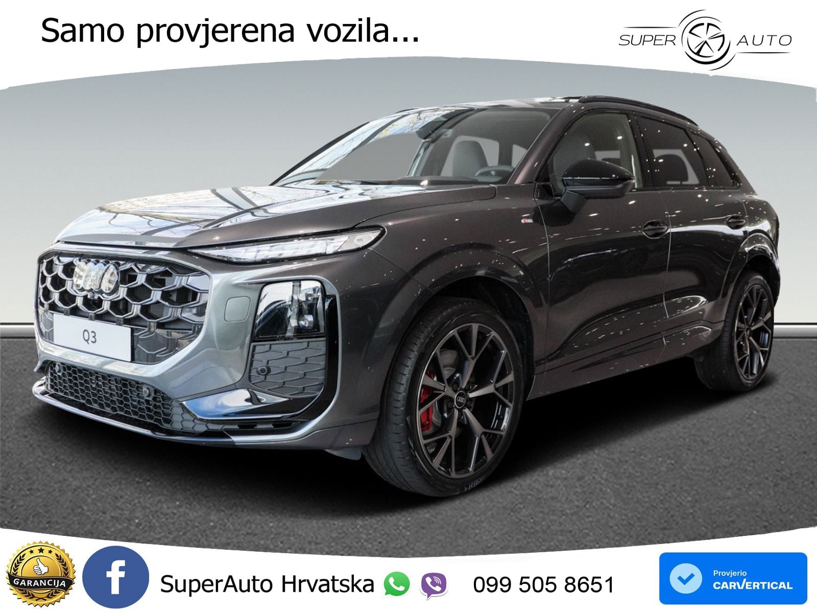 Audi Q3 2.0 TFSI (265 KS) quattro S tronic S line LED+GR SJED+ACC