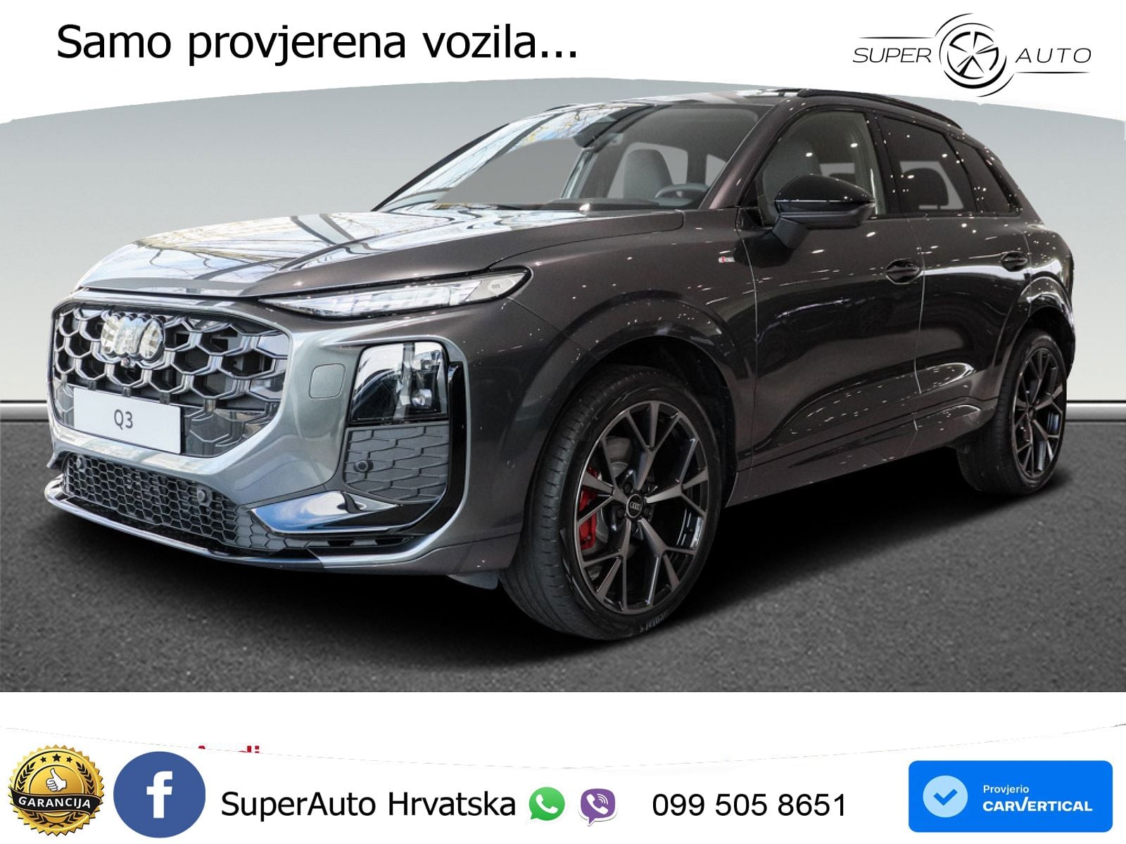Audi Q3 2.0 TFSI (265 KS) quattro S tronic S line LED+GR SJED+ACC