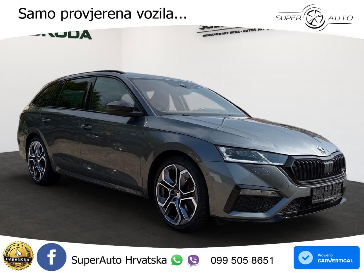 Škoda Octavia Combi RS 2.0 TDI (200 KS) DSG LED+GR SJED+ACC