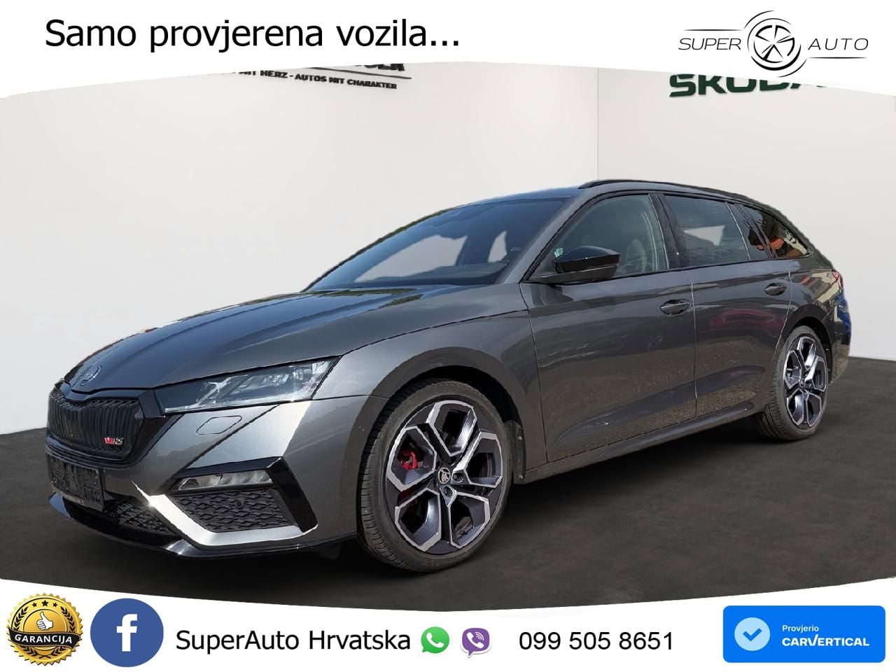 Škoda Octavia Combi RS 2.0 TDI (200 KS) DSG LED+GR SJED+ACC