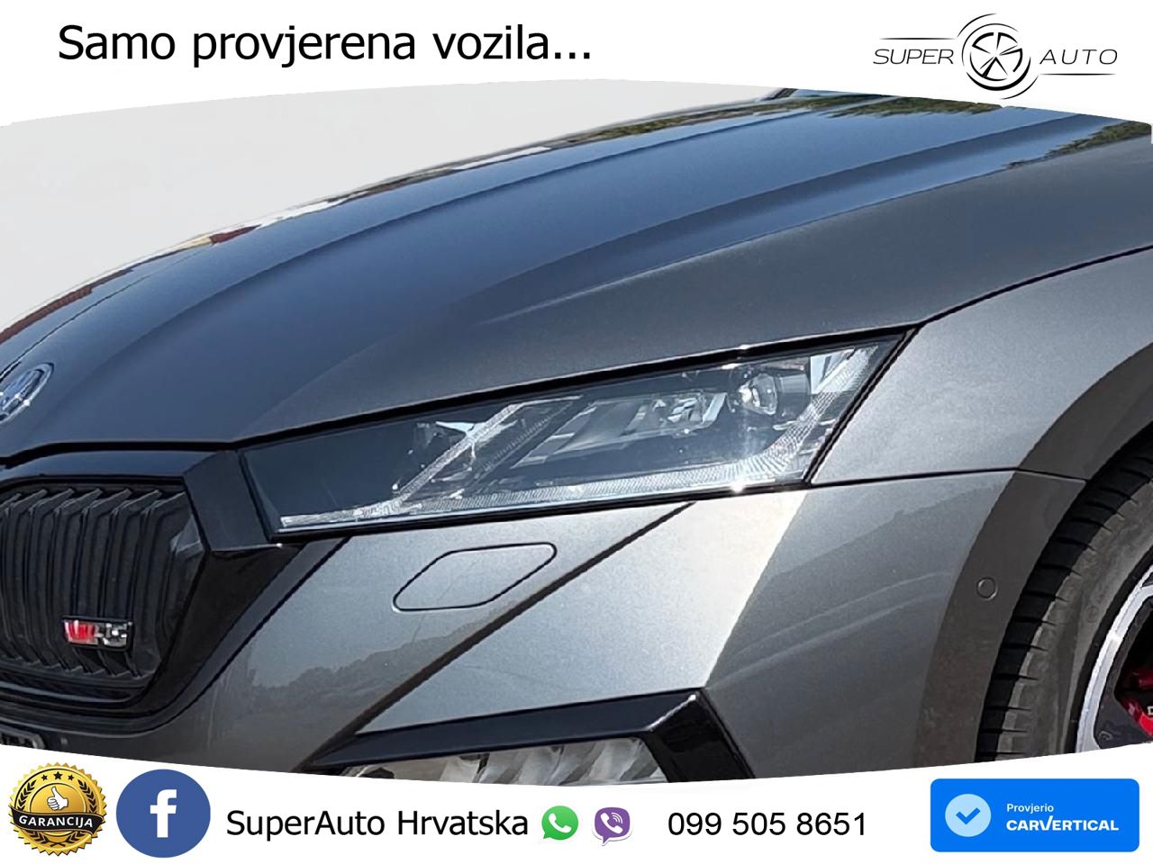 Škoda Octavia Combi RS 2.0 TDI (200 KS) DSG LED+GR SJED+ACC