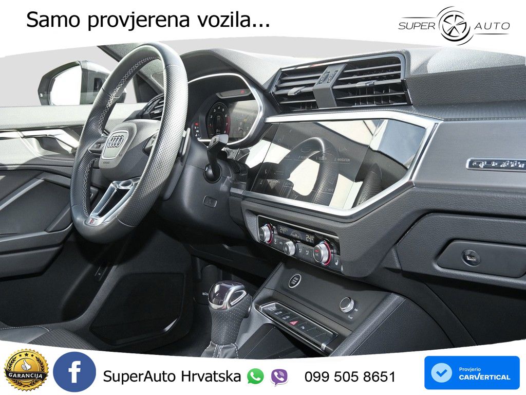 Audi Q3 Sportback 40 TFSI (190 KS) quattro S tronic S line LED+GR SJED+ACC