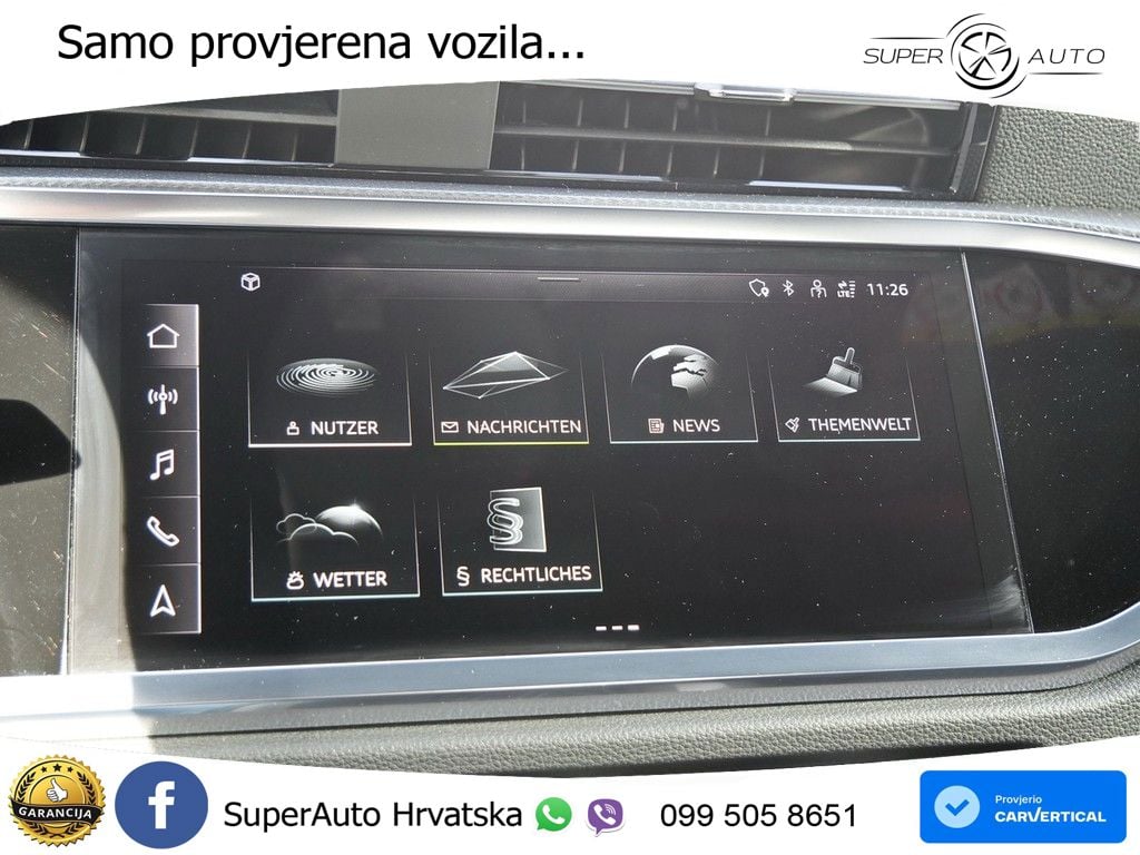 Audi Q3 Sportback 40 TFSI (190 KS) quattro S tronic S line LED+GR SJED+ACC