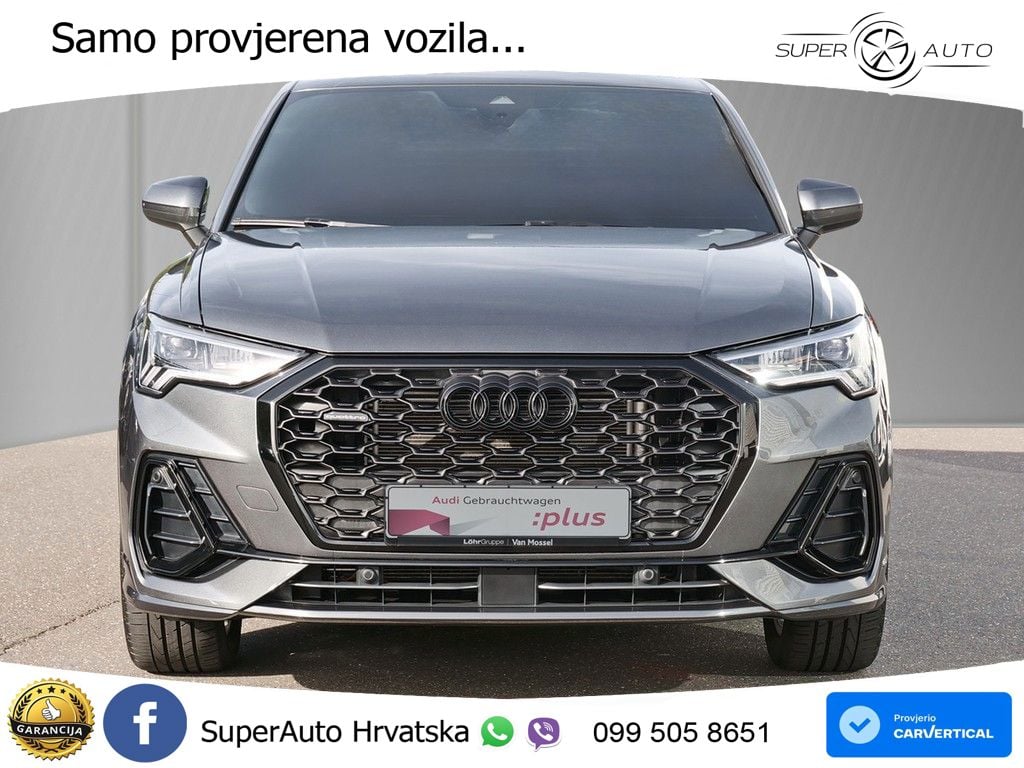Audi Q3 Sportback 40 TFSI (190 KS) quattro S tronic S line LED+GR SJED+ACC