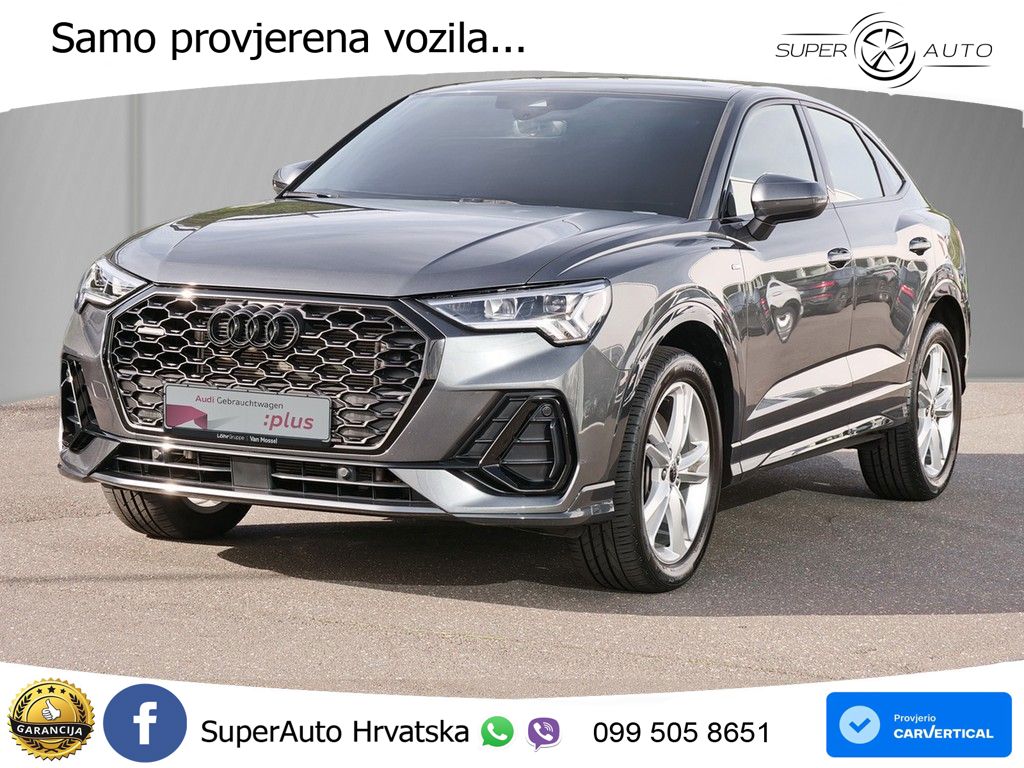 Audi Q3 Sportback 40 TFSI (190 KS) quattro S tronic S line LED+GR SJED+ACC