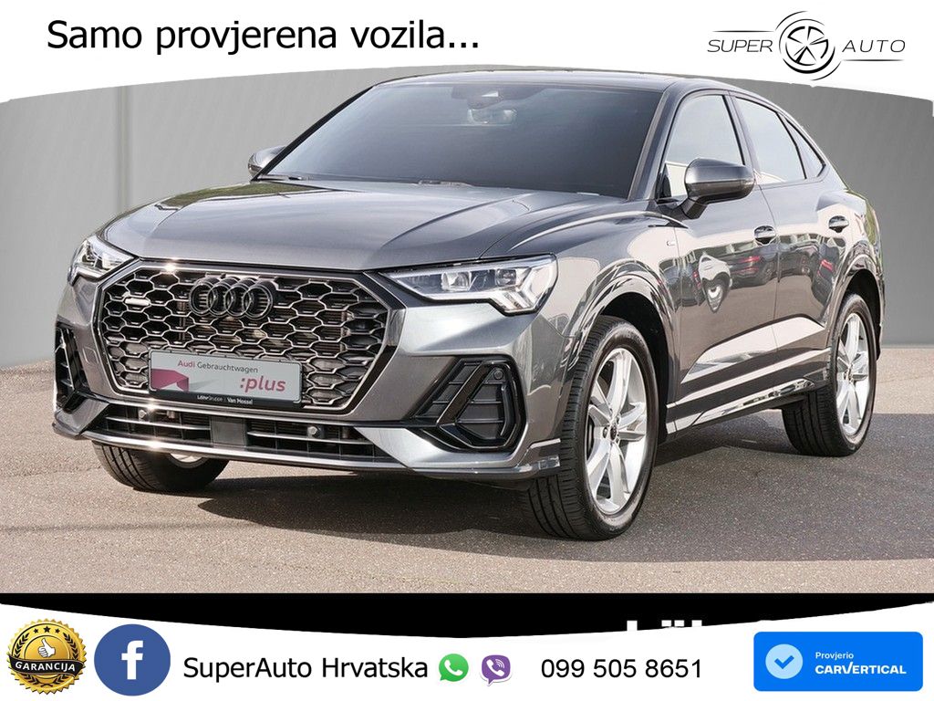 Audi Q3 Sportback 40 TFSI (190 KS) quattro S tronic S line LED+GR SJED+ACC
