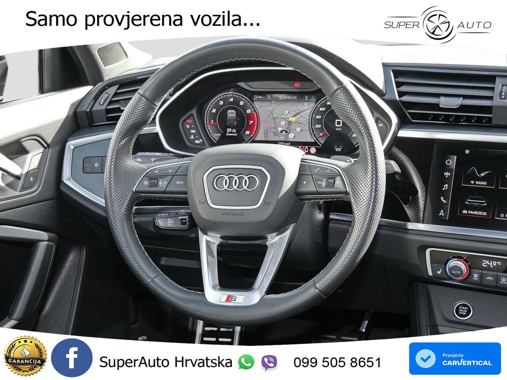 Audi Q3 Sportback 40 TFSI (190 KS) quattro S tronic S line LED+GR SJED+ACC