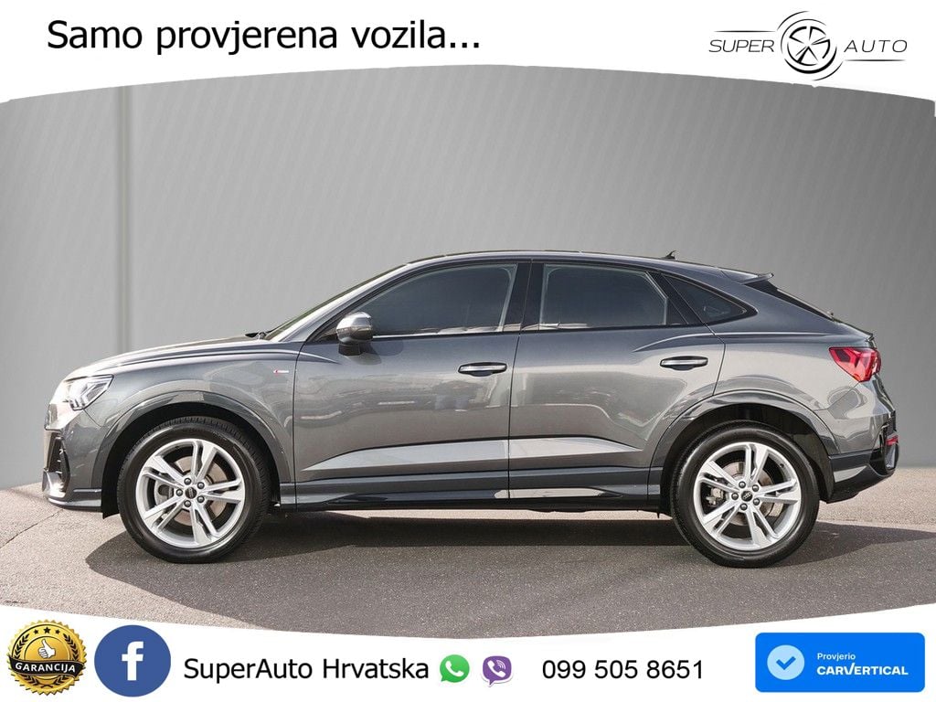 Audi Q3 Sportback 40 TFSI (190 KS) quattro S tronic S line LED+GR SJED+ACC