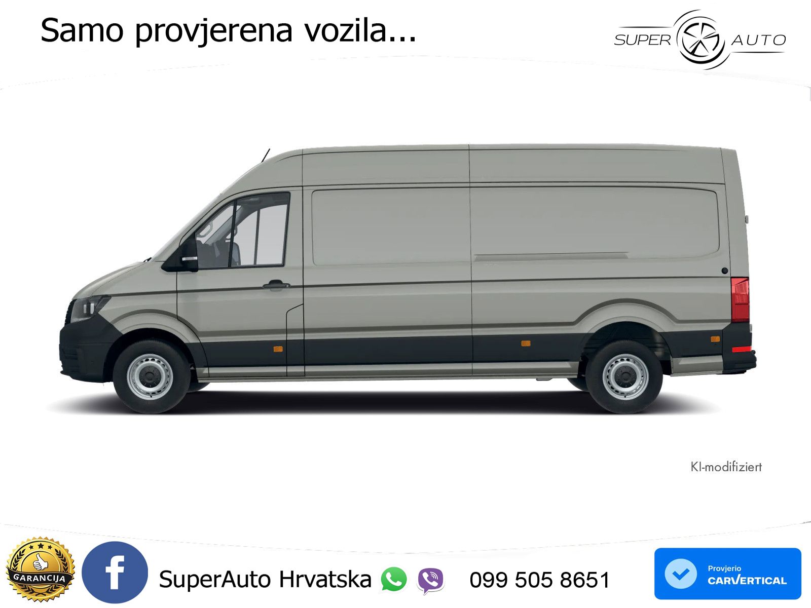 Volkswagen Crafter 35 LR 2,0l TDI L3H2 KLIMA KAM AHK 140 KS