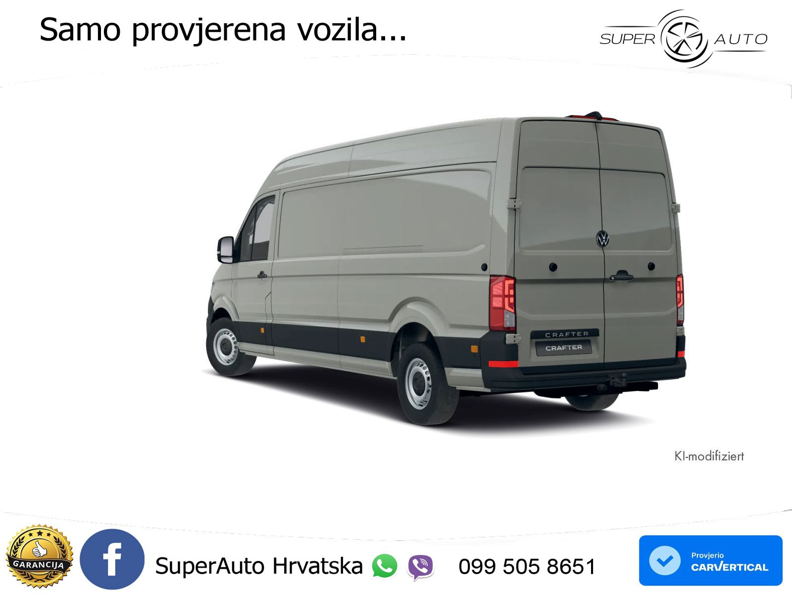 Volkswagen Crafter 35 LR 2,0l TDI L3H2 KLIMA KAM AHK 140 KS