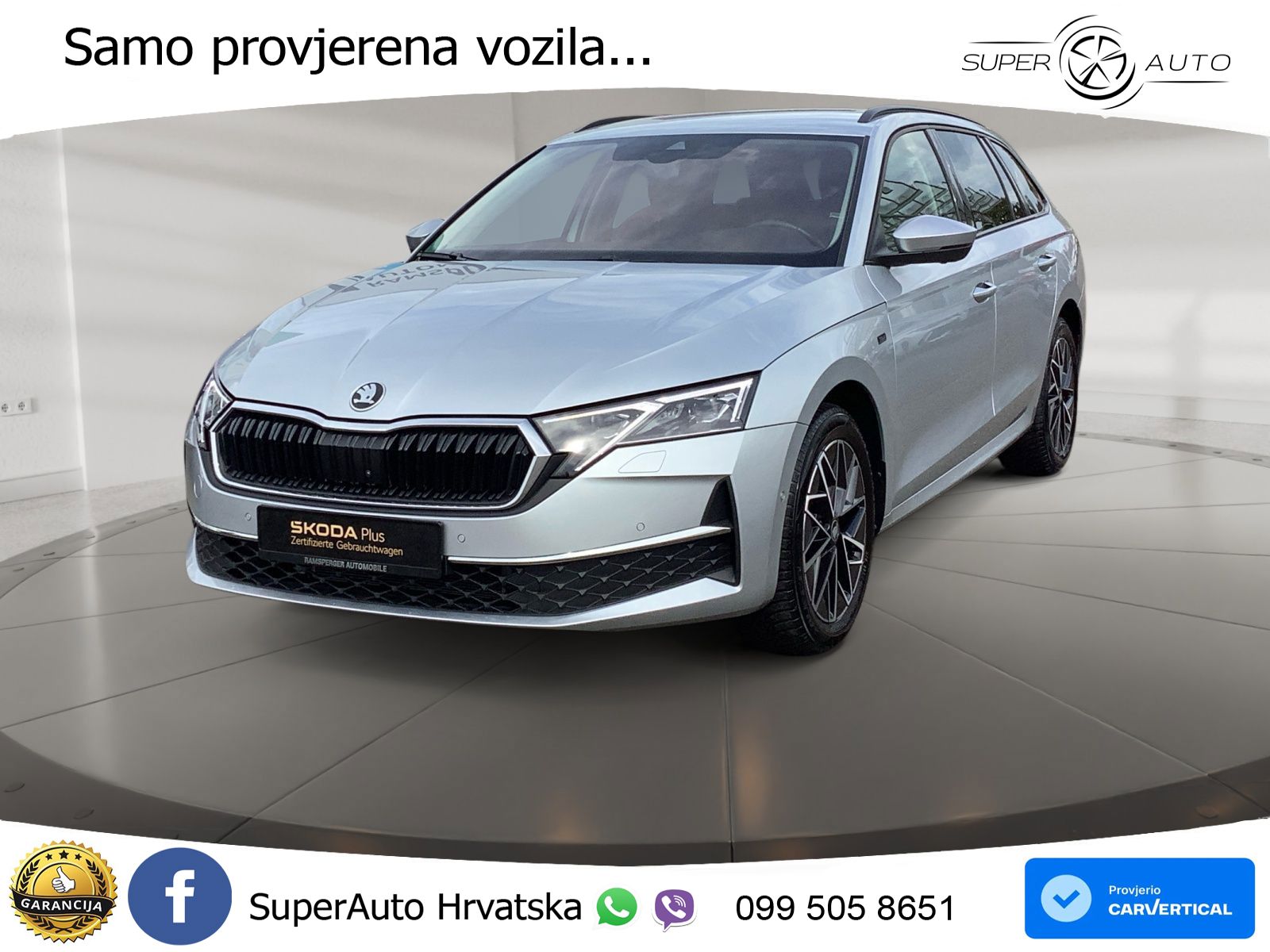 Škoda Octavia Combi 2.0 TDI (150 KS) DSG LED+GR SJED+ACC