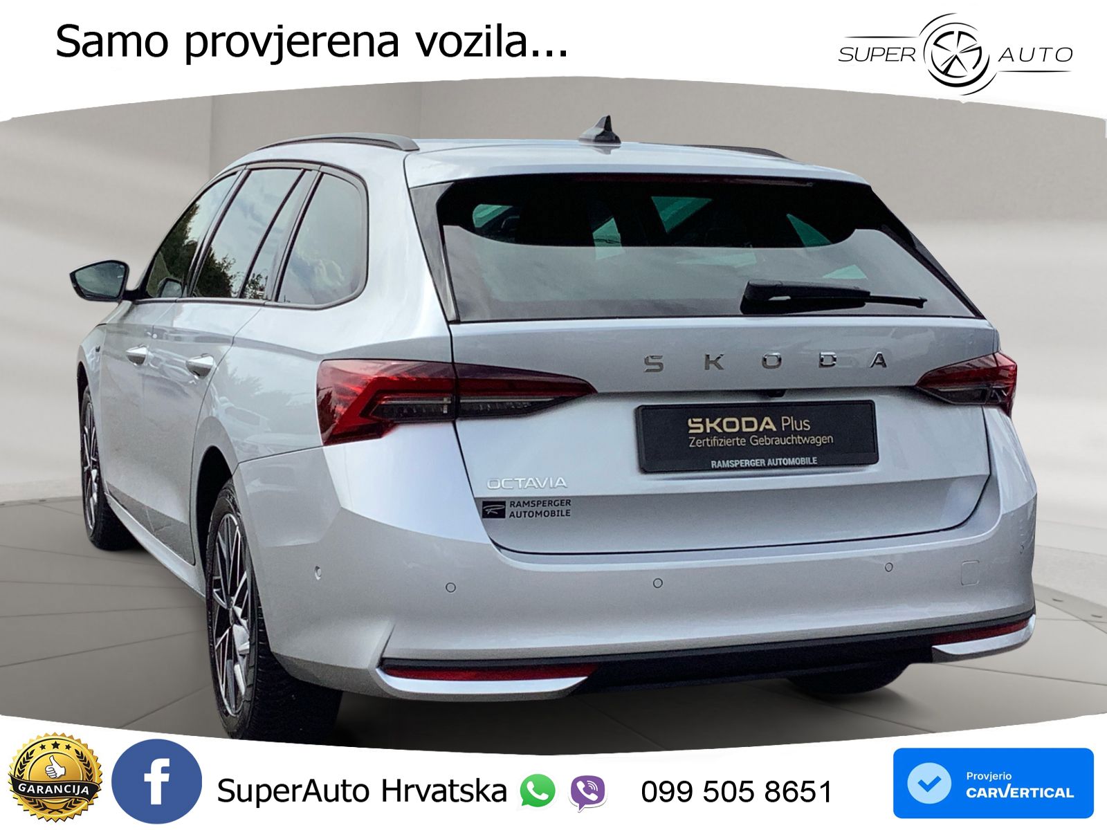 Škoda Octavia Combi 2.0 TDI (150 KS) DSG LED+GR SJED+ACC