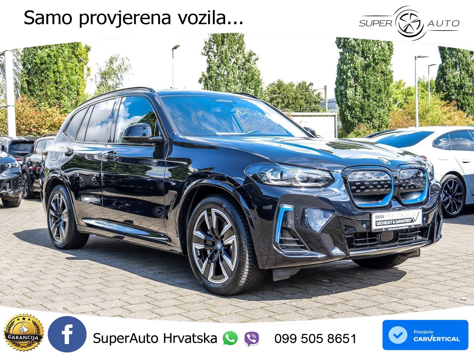 BMW iX3 80 kWh (286 KS) M Sport LED+GR SJED+ACC