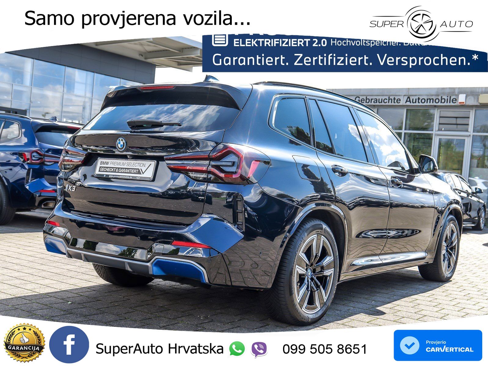 BMW iX3 80 kWh (286 KS) M Sport LED+GR SJED+ACC