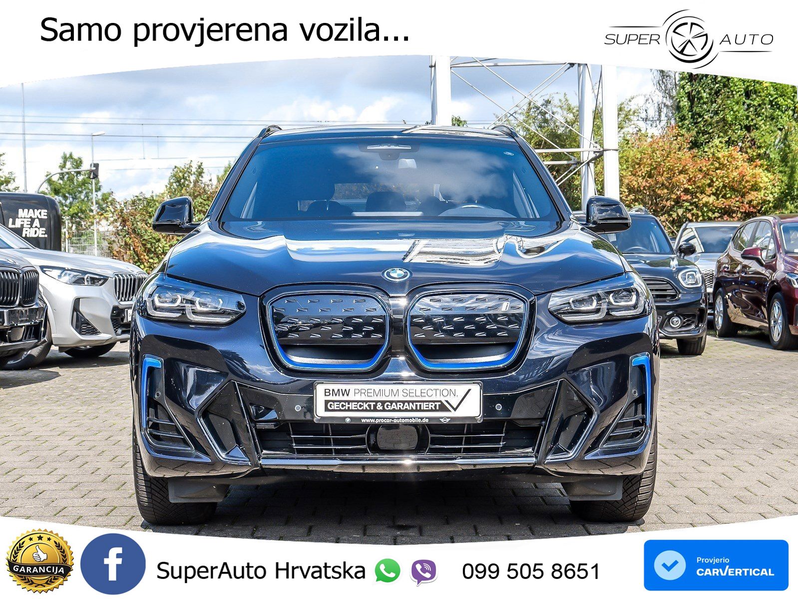 BMW iX3 80 kWh (286 KS) M Sport LED+GR SJED+ACC