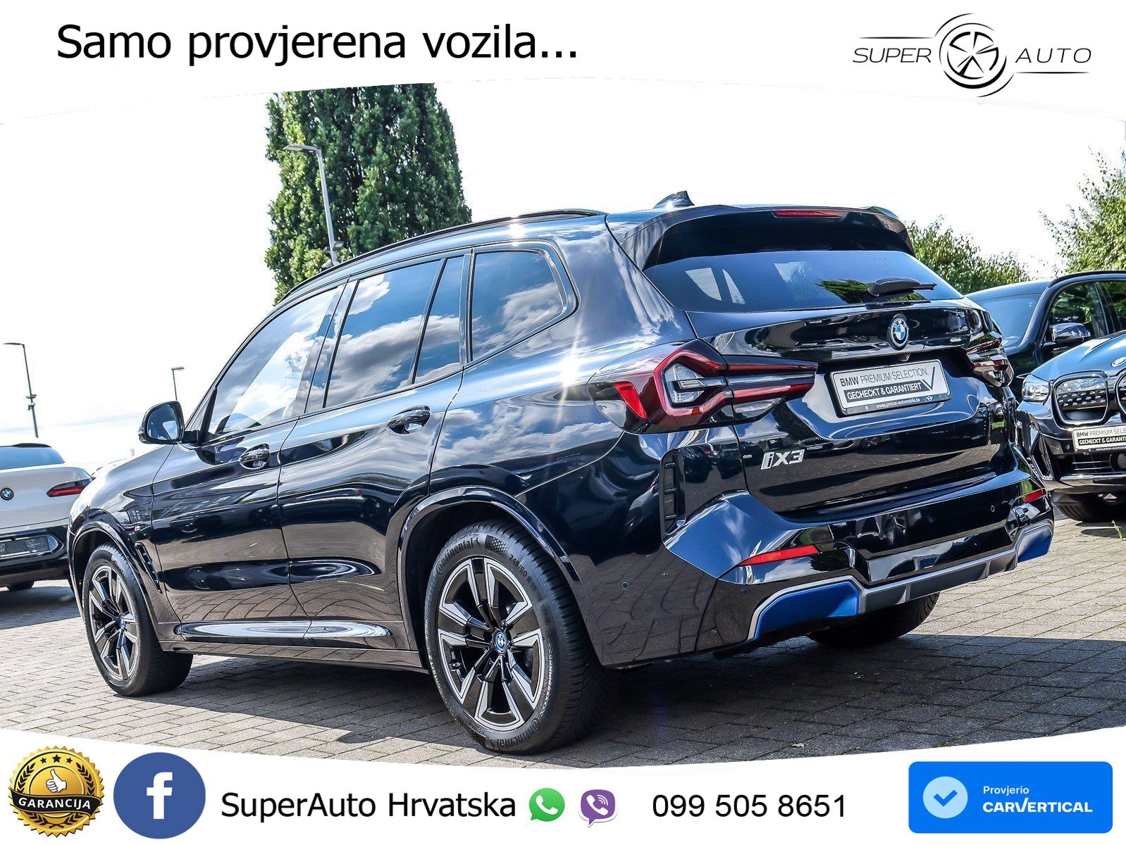 BMW iX3 80 kWh (286 KS) M Sport LED+GR SJED+ACC
