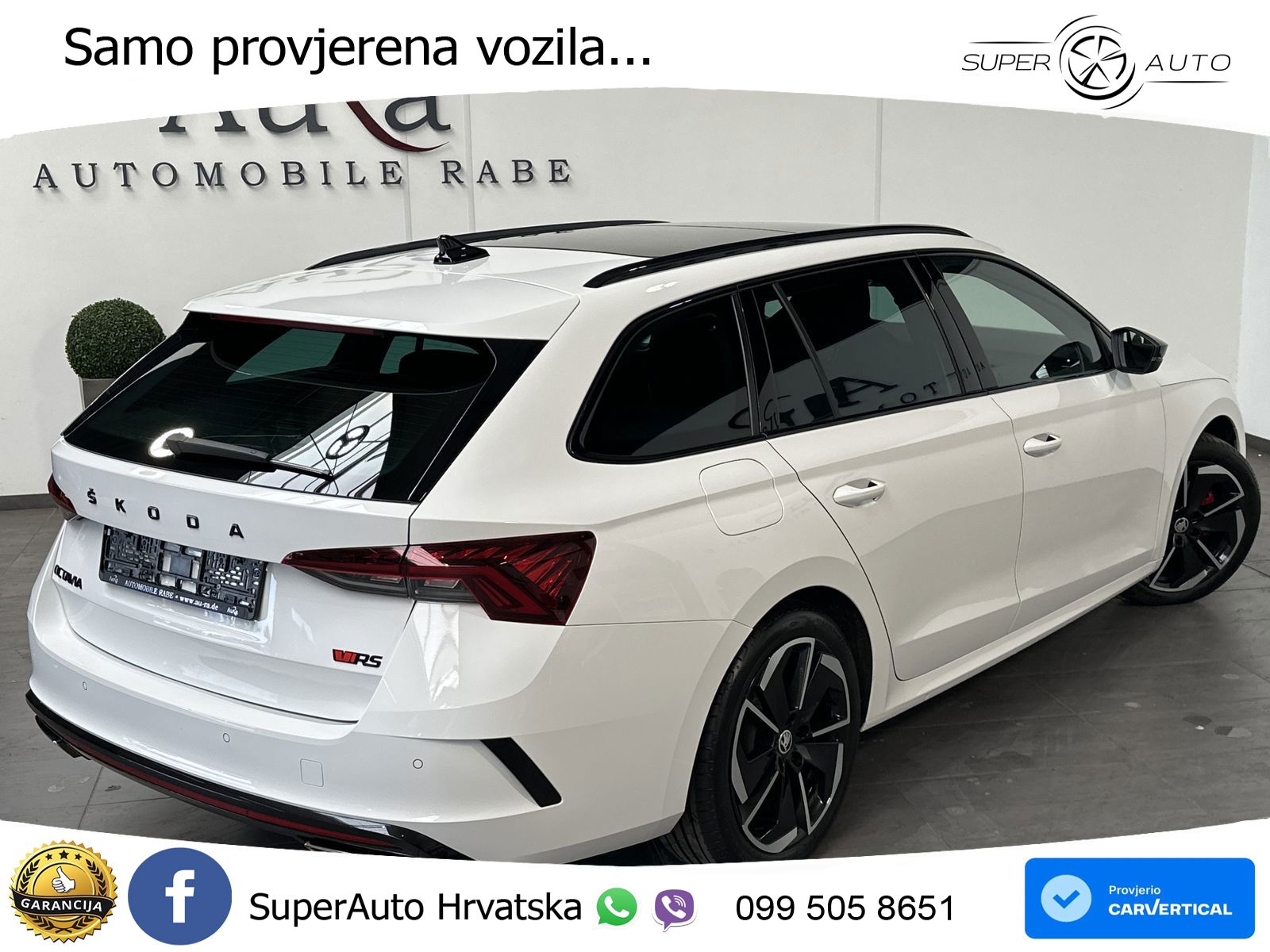 Škoda Octavia Combi RS 2.0 TDI (200 KS) DSG LED+GR SJED+ACC