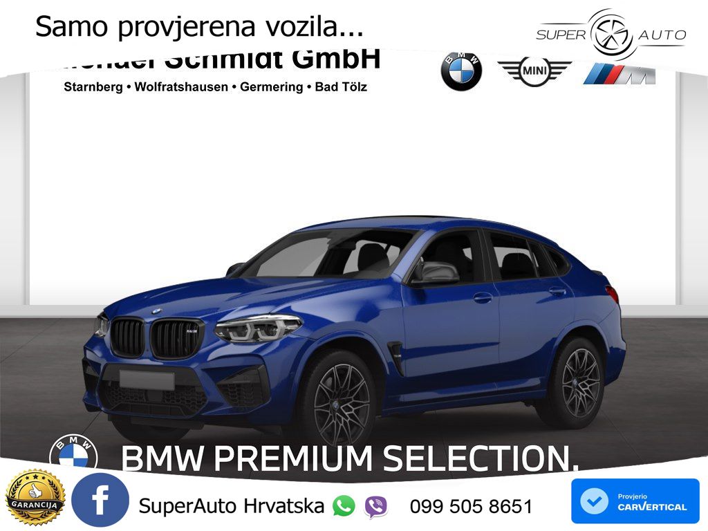 BMW X4 M Competition 3.0 (510 KS) xDrive Steptronic ACC+HEAD+4xGR SJED+360+PANO