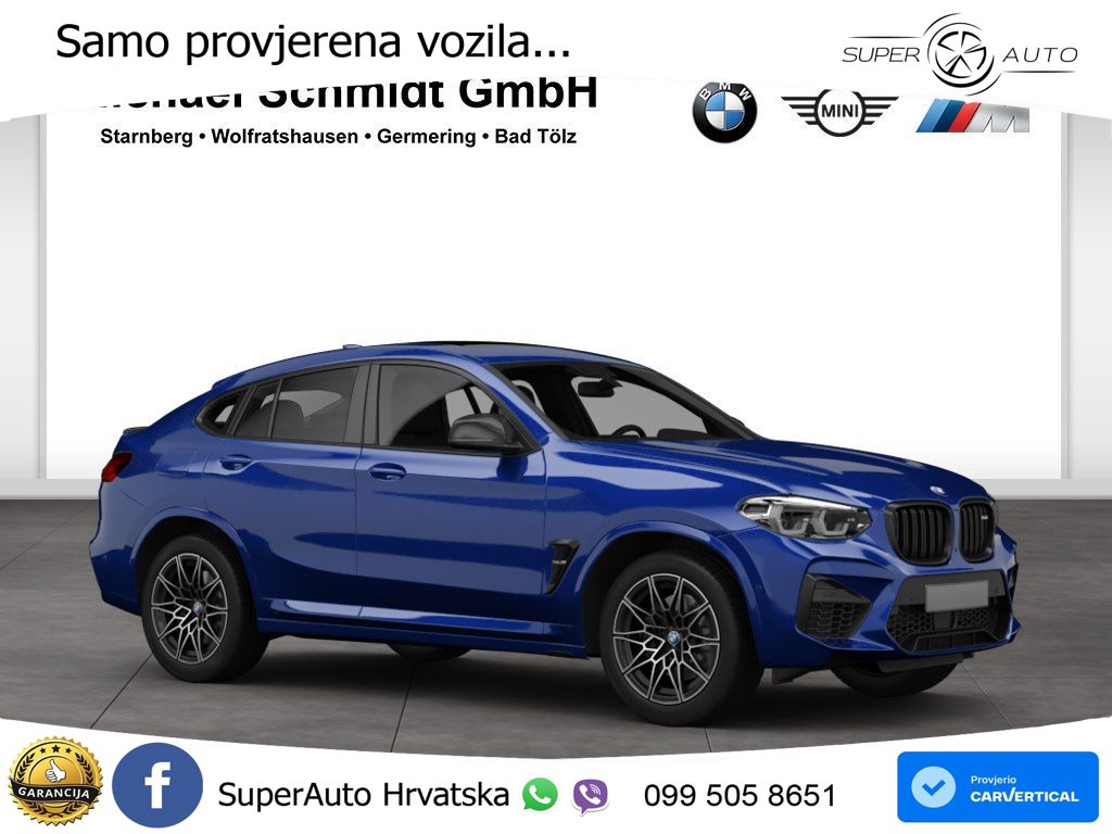 BMW X4 M Competition 3.0 (510 KS) xDrive Steptronic ACC+HEAD+4xGR SJED+360+PANO