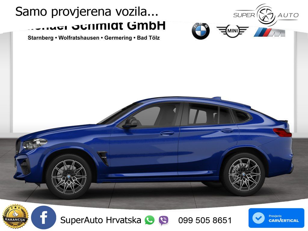 BMW X4 M Competition 3.0 (510 KS) xDrive Steptronic ACC+HEAD+4xGR SJED+360+PANO