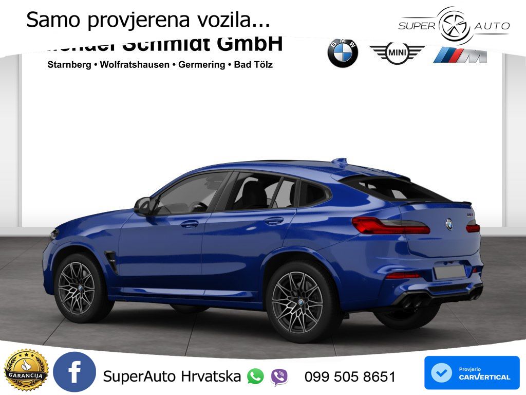 BMW X4 M Competition 3.0 (510 KS) xDrive Steptronic ACC+HEAD+4xGR SJED+360+PANO