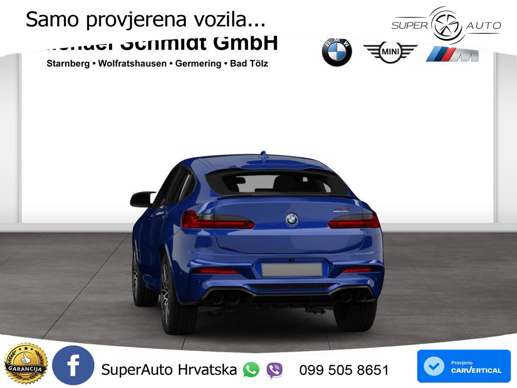 BMW X4 M Competition 3.0 (510 KS) xDrive Steptronic ACC+HEAD+4xGR SJED+360+PANO