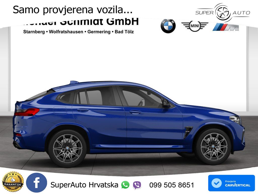 BMW X4 M Competition 3.0 (510 KS) xDrive Steptronic ACC+HEAD+4xGR SJED+360+PANO