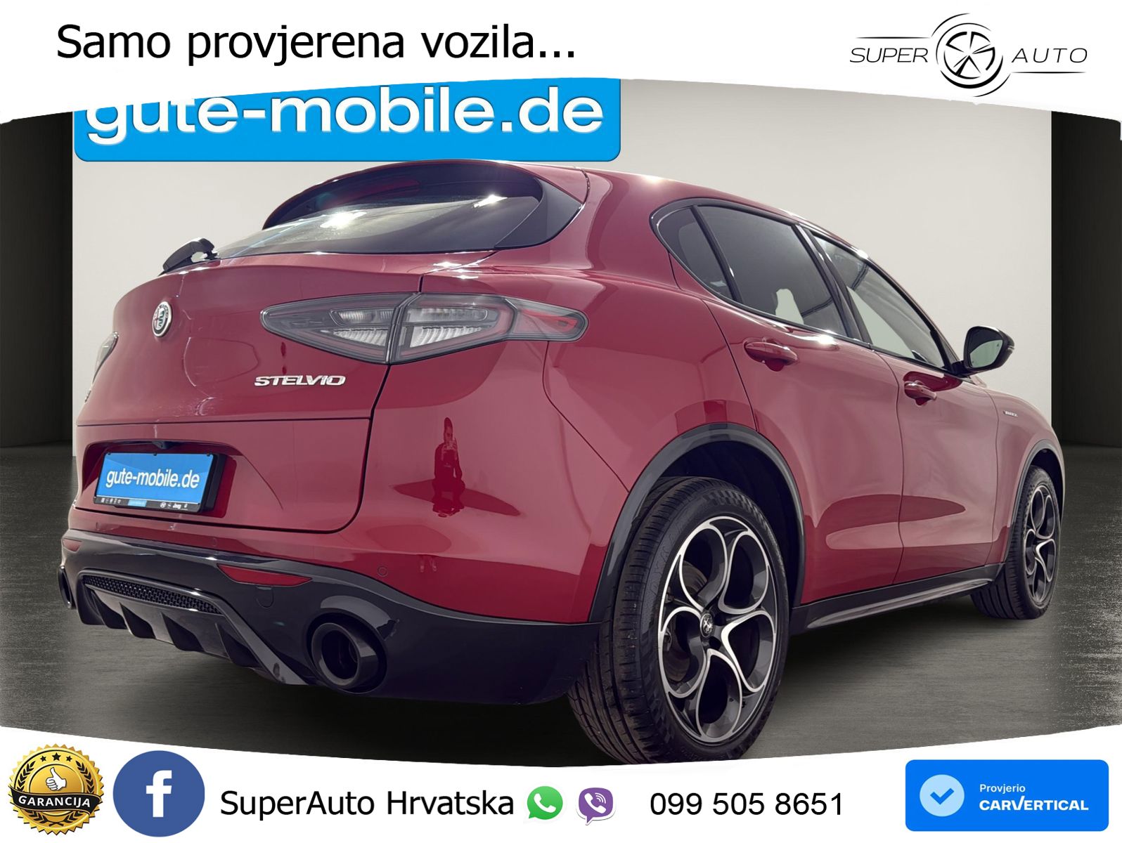 Alfa Romeo Stelvio 2.2 MultiJet II (210 KS) Q4 Automatic LED+GR SJED+ACC