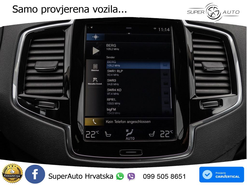 Volvo XC90 2.0 B5 Diesel AWD Automatic ZRAČNI+ACC+GR SJED+KAM